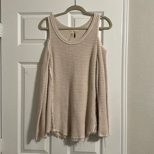 Free People Cold Shoulder Sweater